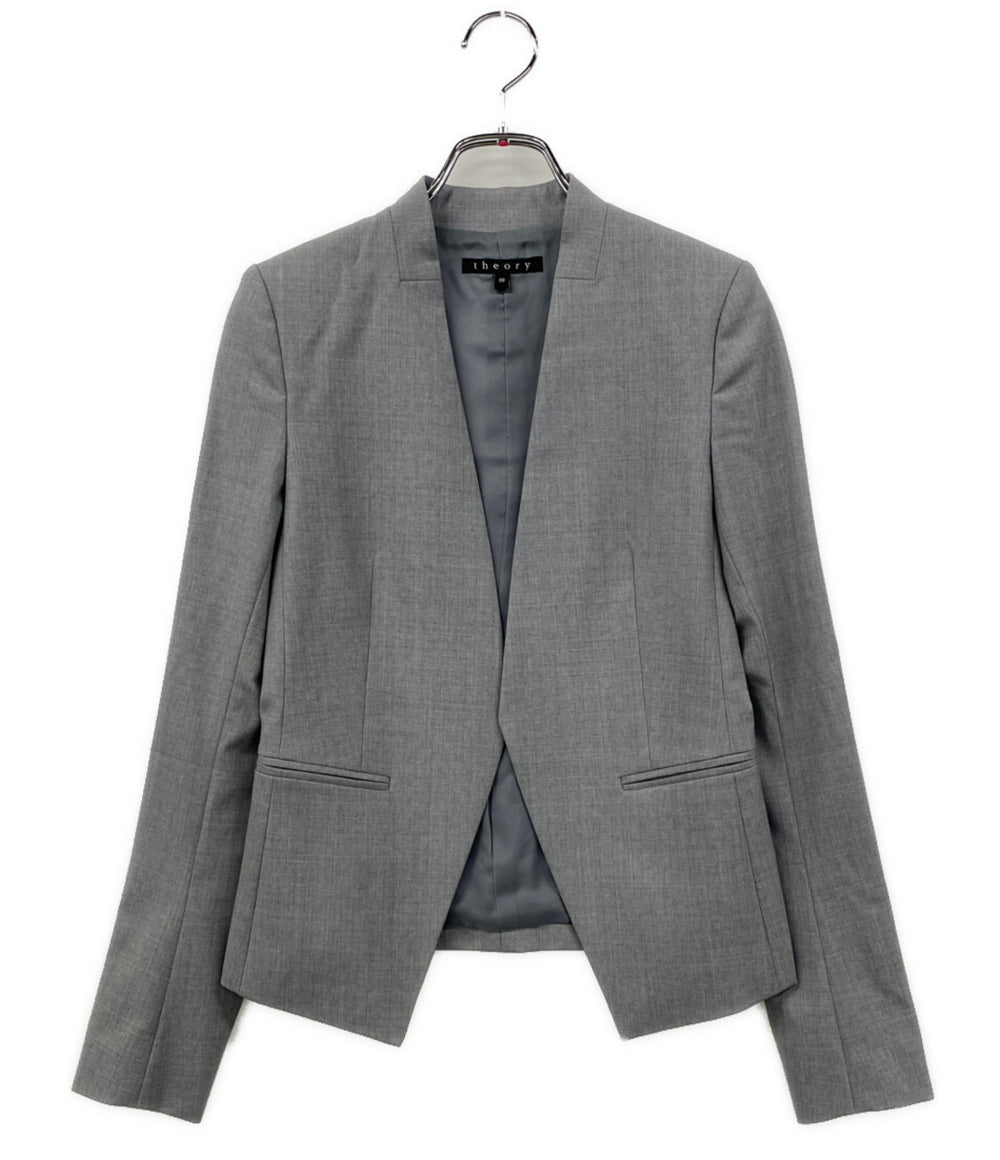 theory ノーカラージャケット 01-9904219-025-698 レディース SIZE 00 セオリー