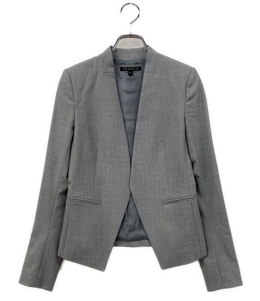 theory ノーカラージャケット 01-9904219-025-698 レディース SIZE 00 セオリー