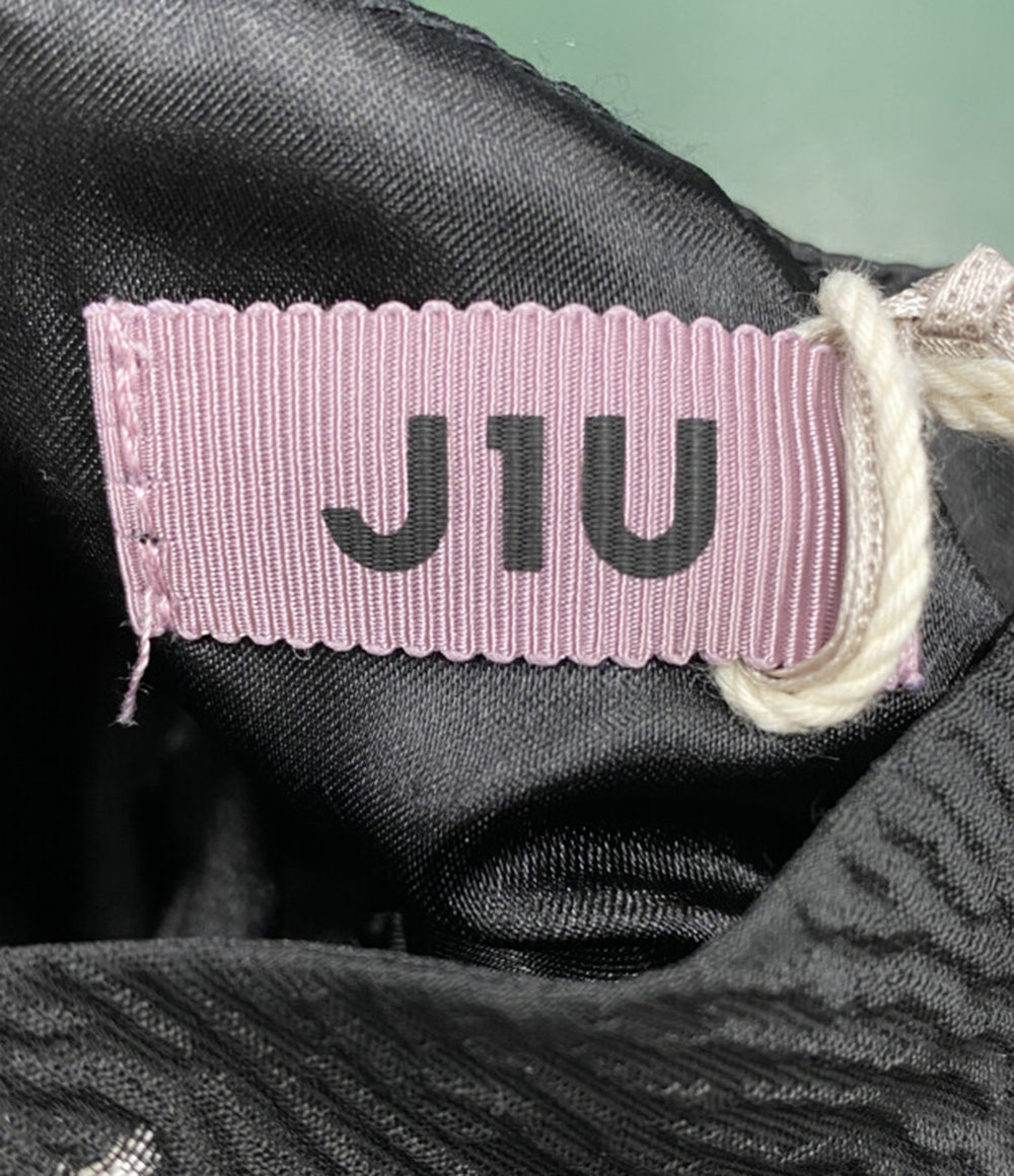 美品 J1U by LA BELLE ETUDE ジユウバイラベルエチュード フラワージャガードボリュームワンピース レディース SIZE F