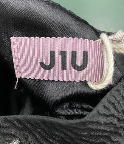 美品 J1U by LA BELLE ETUDE ジユウバイラベルエチュード フラワージャガードボリュームワンピース レディース SIZE F