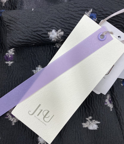 美品 J1U by LA BELLE ETUDE ジユウバイラベルエチュード フラワージャガードボリュームワンピース レディース SIZE F