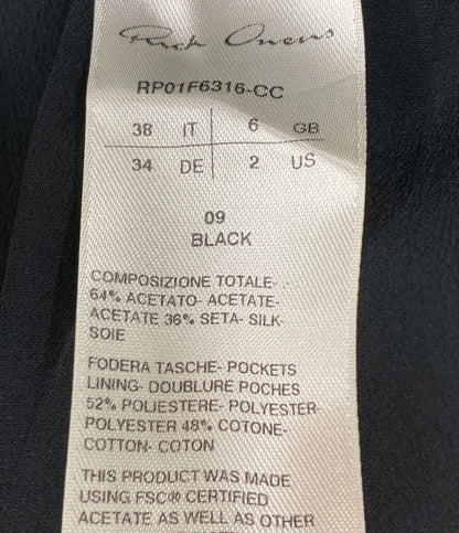美品 RICK OWENS ショートパンツ フォグ ボクサー RP01F6316 レディース SIZE 38 リックオウエンス
