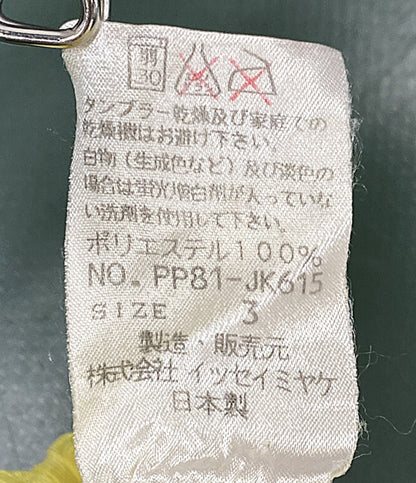 PLEATS PLEASE ノースリーブプリーツカットソー イエロー PP81-JK615 レディース SIZE 3 プリーツプリーズ