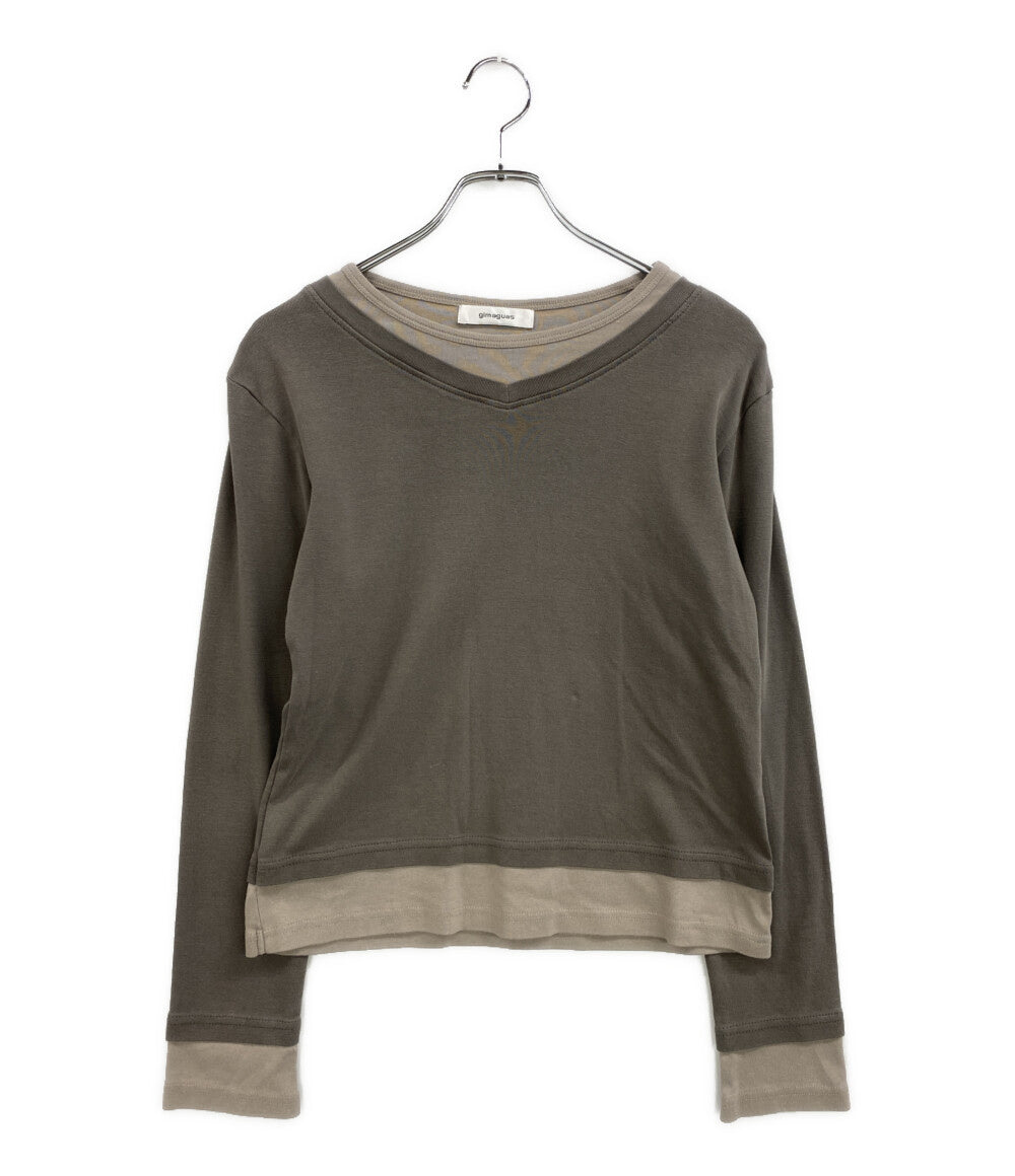 gimaguas ギマガス 長袖Ｔシャツ レイヤード 25AW レディース SIZE M