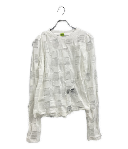 美品 ODAKHA オダカ カットソー クラッシュ加工 26SS OH26SS-KN082 レディース SIZE 2