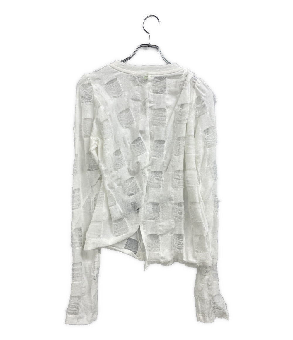 美品 ODAKHA オダカ カットソー クラッシュ加工 26SS OH26SS-KN082 レディース SIZE 2