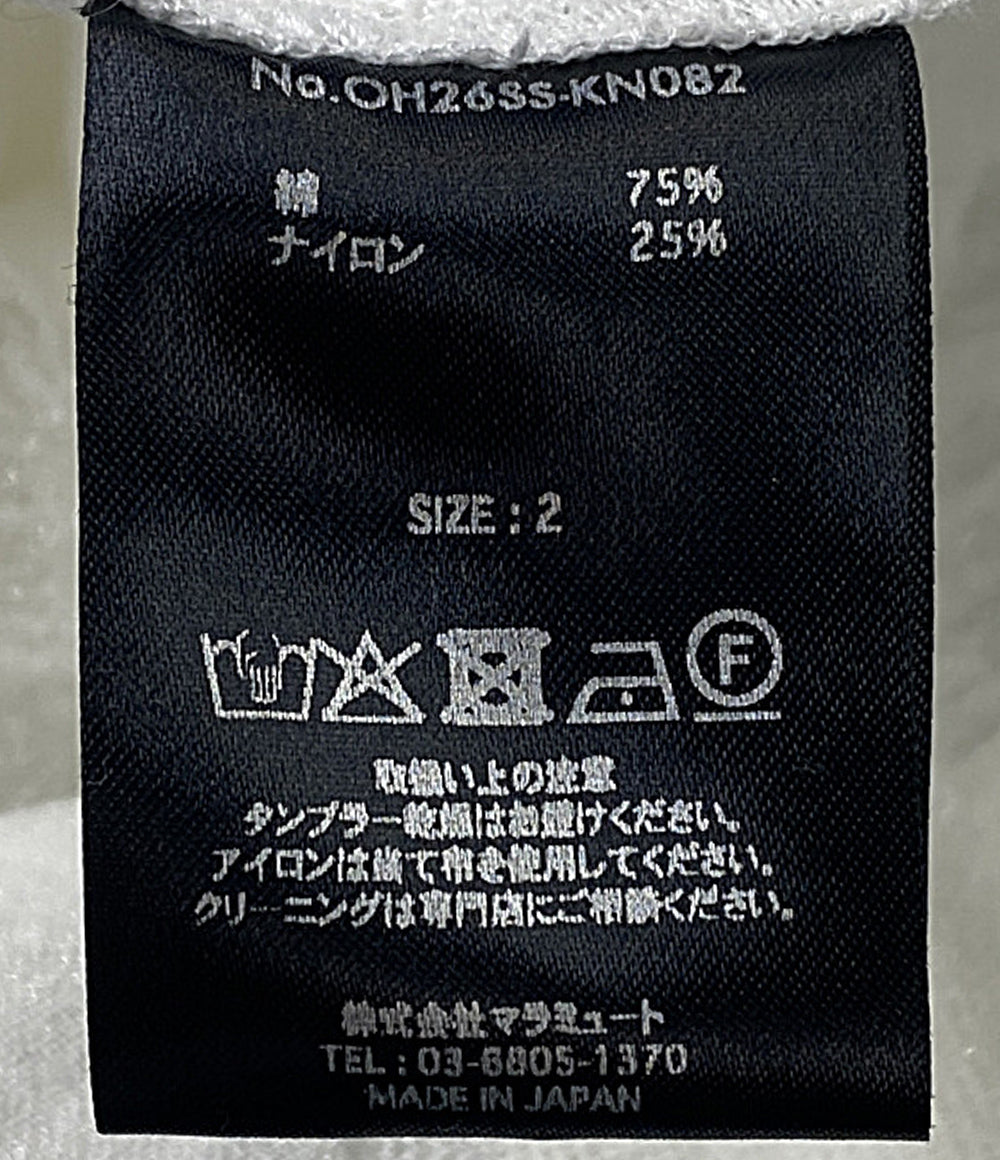 美品 ODAKHA オダカ カットソー クラッシュ加工 26SS OH26SS-KN082 レディース SIZE 2