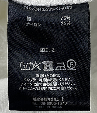 美品 ODAKHA オダカ カットソー クラッシュ加工 26SS OH26SS-KN082 レディース SIZE 2