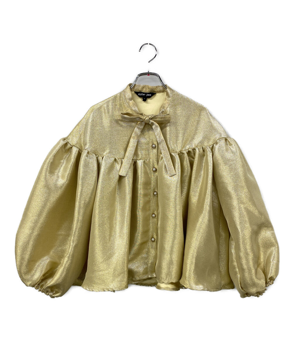Sister Jane シスター ジェーン ボリュームブラウス ラメ 32SJ03BL1281GLD レディース SIZE S