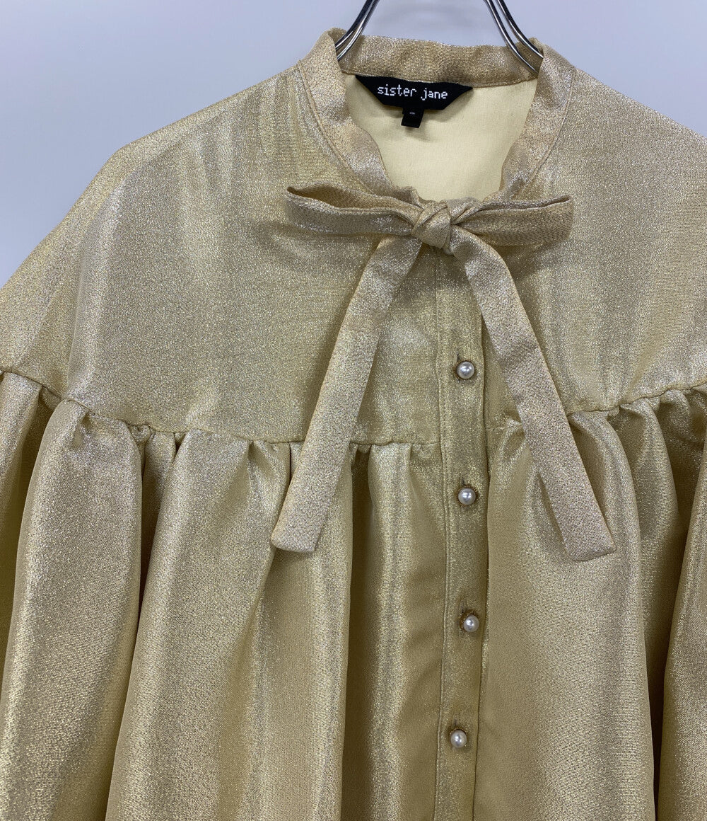 Sister Jane シスター ジェーン ボリュームブラウス ラメ 32SJ03BL1281GLD レディース SIZE S
