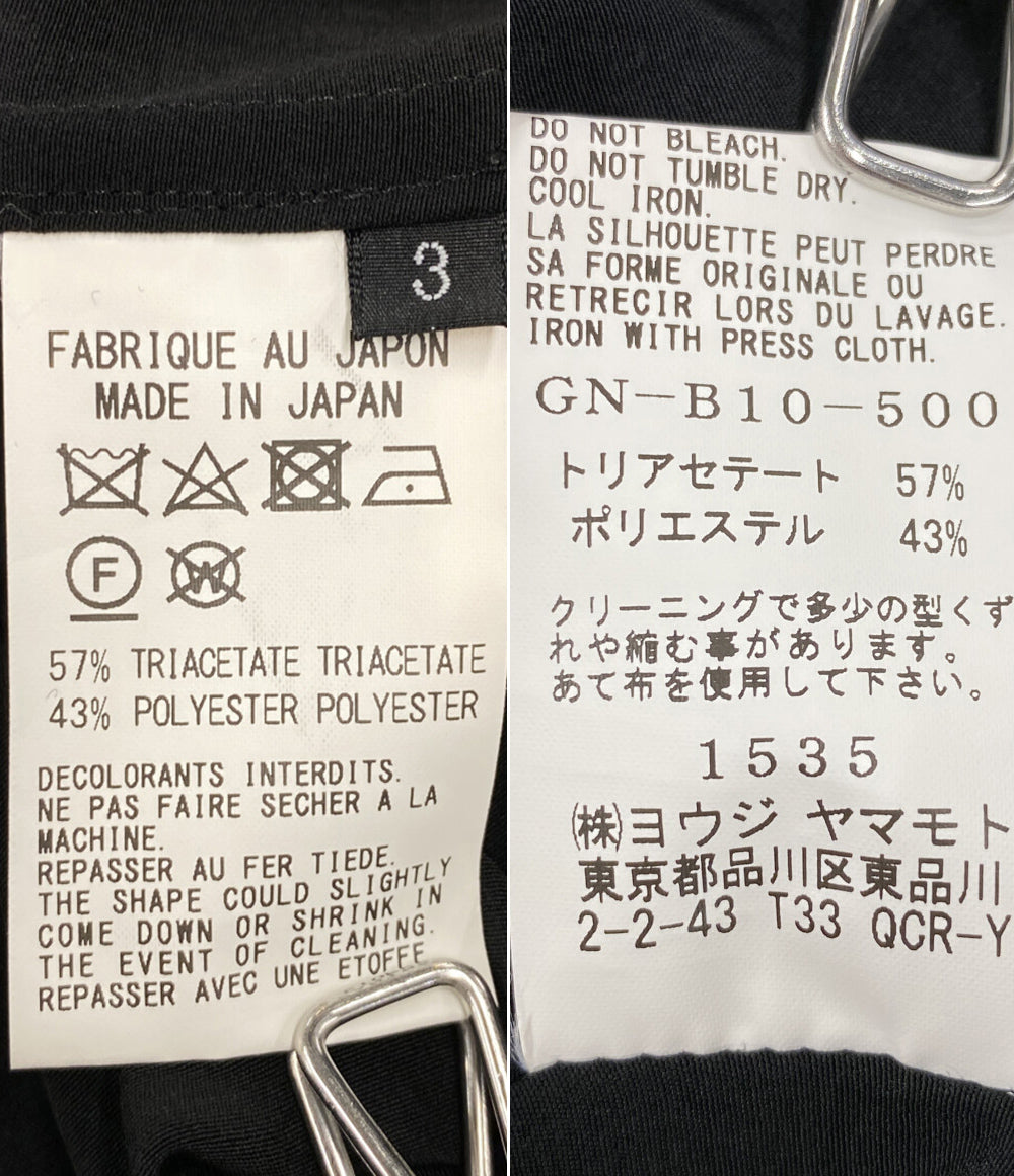YOHJI YAMAMOTO 長袖シャツ GroundY GN-B10-500 20SS レディース SIZE 3 ヨウジヤマモト