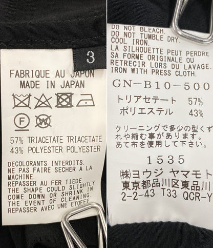 YOHJI YAMAMOTO 長袖シャツ GroundY GN-B10-500 20SS レディース SIZE 3 ヨウジヤマモト