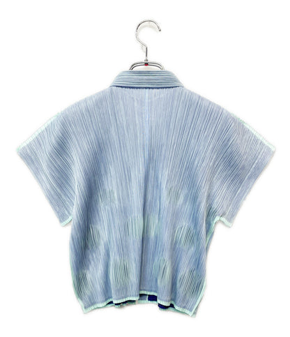 美品 PLEATS PLEASE ドットプリーツ半袖シャツ PP81-J0794 レディース SIZE 3 プリーツプリーズ