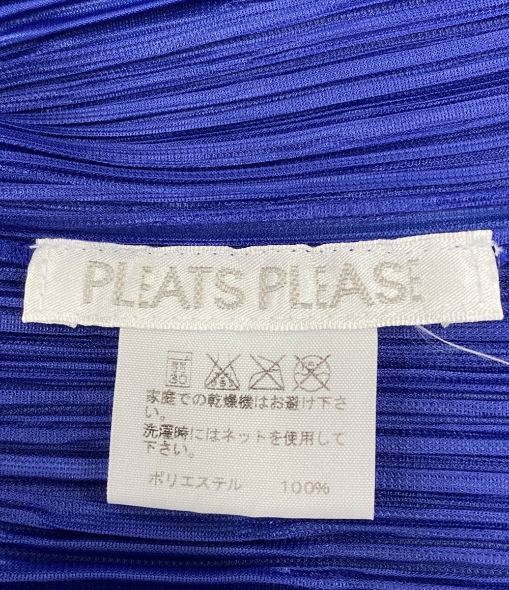 美品 PLEATS PLEASE ドットプリーツ半袖シャツ PP81-J0794 レディース SIZE 3 プリーツプリーズ