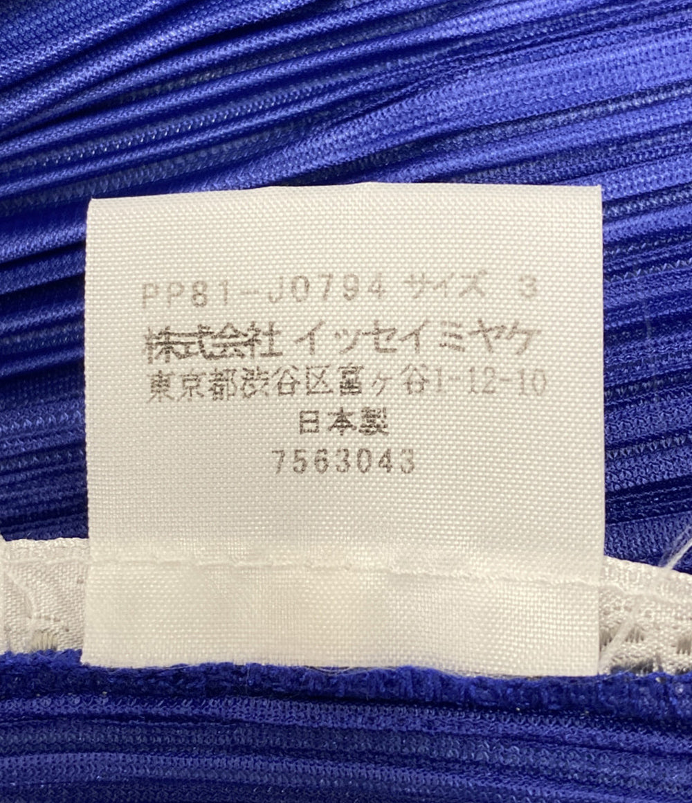 美品 PLEATS PLEASE ドットプリーツ半袖シャツ PP81-J0794 レディース SIZE 3 プリーツプリーズ