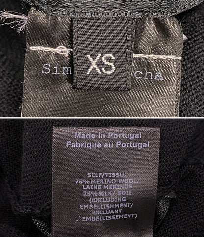 Simone Rocha カーディガン ビジュー ブラック レディース SIZE XS シモーネロシャ