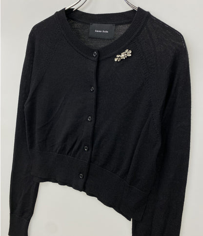 Simone Rocha カーディガン ビジュー ブラック レディース SIZE XS シモーネロシャ