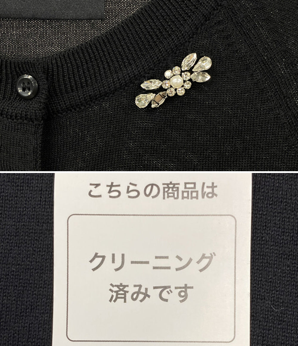 Simone Rocha カーディガン ビジュー ブラック レディース SIZE XS シモーネロシャ