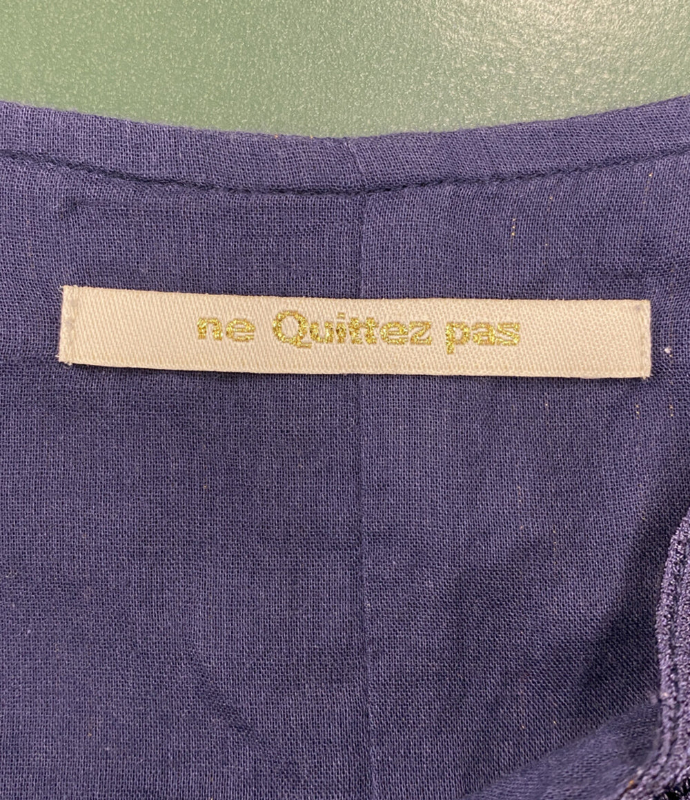 ne Quittez pas ワンピース 五分袖 010442GB2 レディース SIZE S ヌキテパ