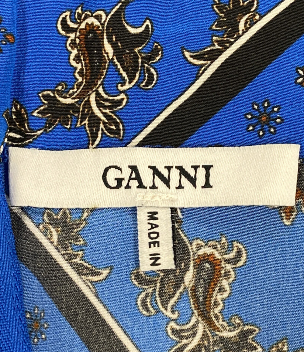 GANNI スカート アシンメトリー 32-05-91-05006 シルク レディース SIZE 34 ガニー