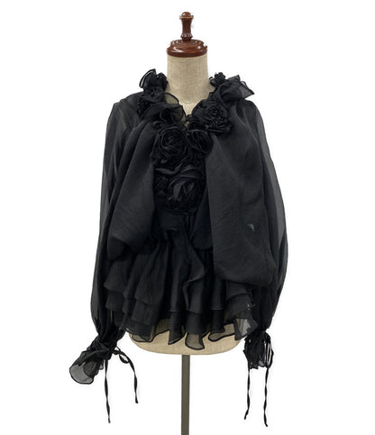 andrea&co アンドレアアンドコー ブラウス ワンピース ブラックシフォン レディース SIZE F