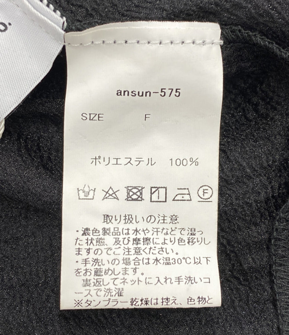 andrea&co アンドレアアンドコー ブラウス ワンピース ブラックシフォン レディース SIZE F