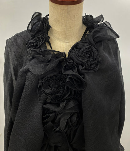 andrea&co アンドレアアンドコー ブラウス ワンピース ブラックシフォン レディース SIZE F