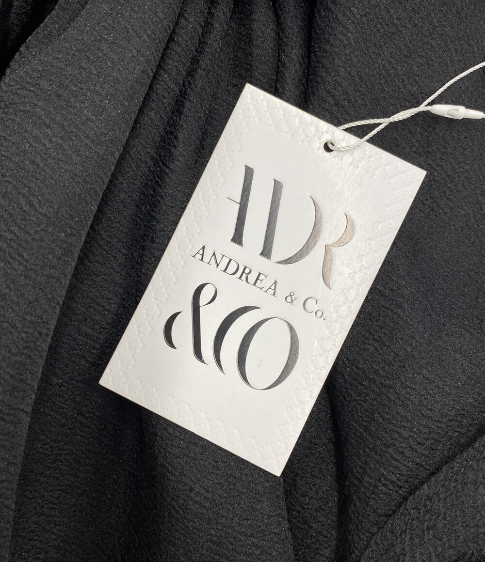 andrea&co アンドレアアンドコー ブラウス ワンピース ブラックシフォン レディース SIZE F