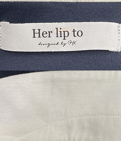 Her lip to 五分袖ワンピース Polo Tuck Flared Dress 25SS 1251105079 レディース SIZE M ハーリップトゥ