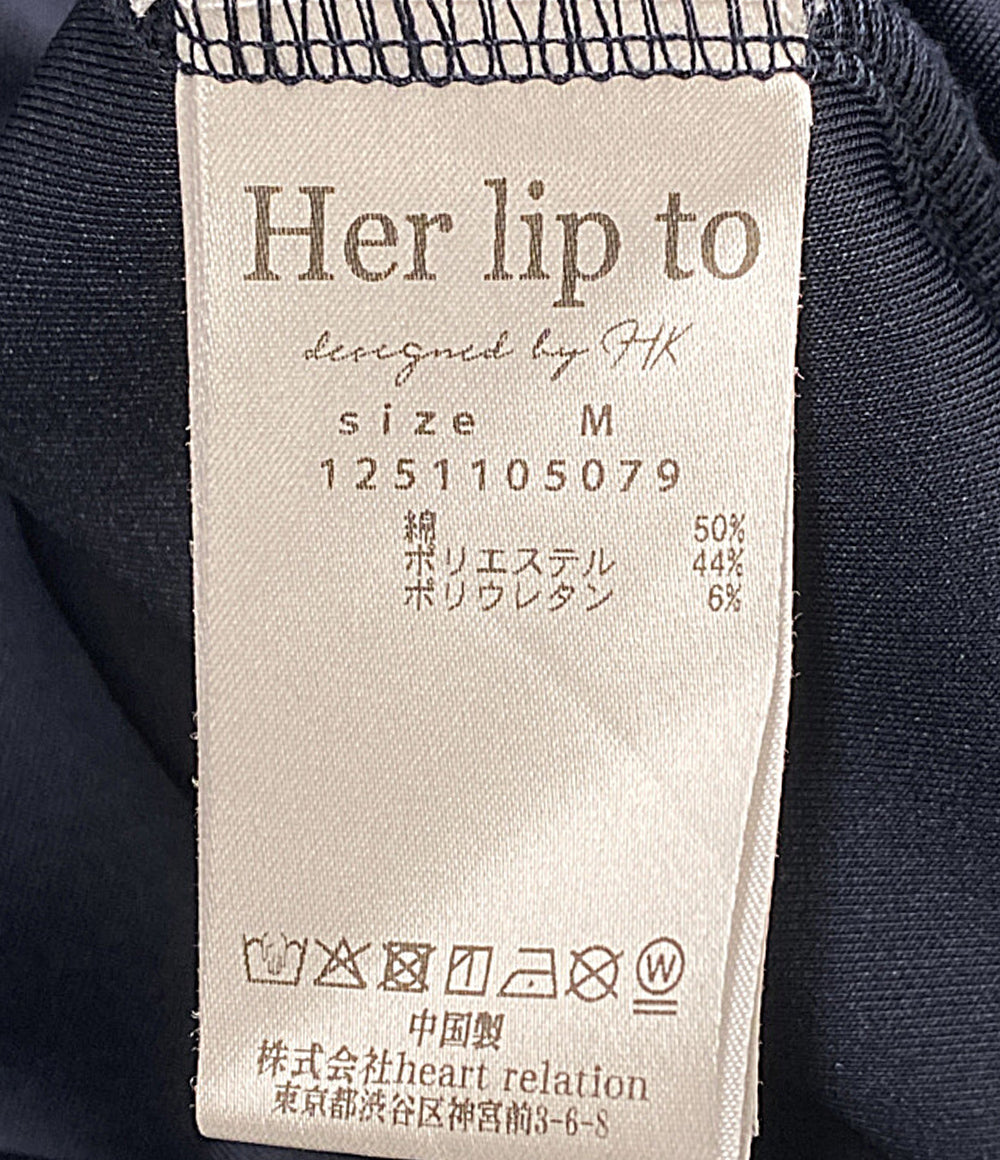 Her lip to 五分袖ワンピース Polo Tuck Flared Dress 25SS 1251105079 レディース SIZE M ハーリップトゥ