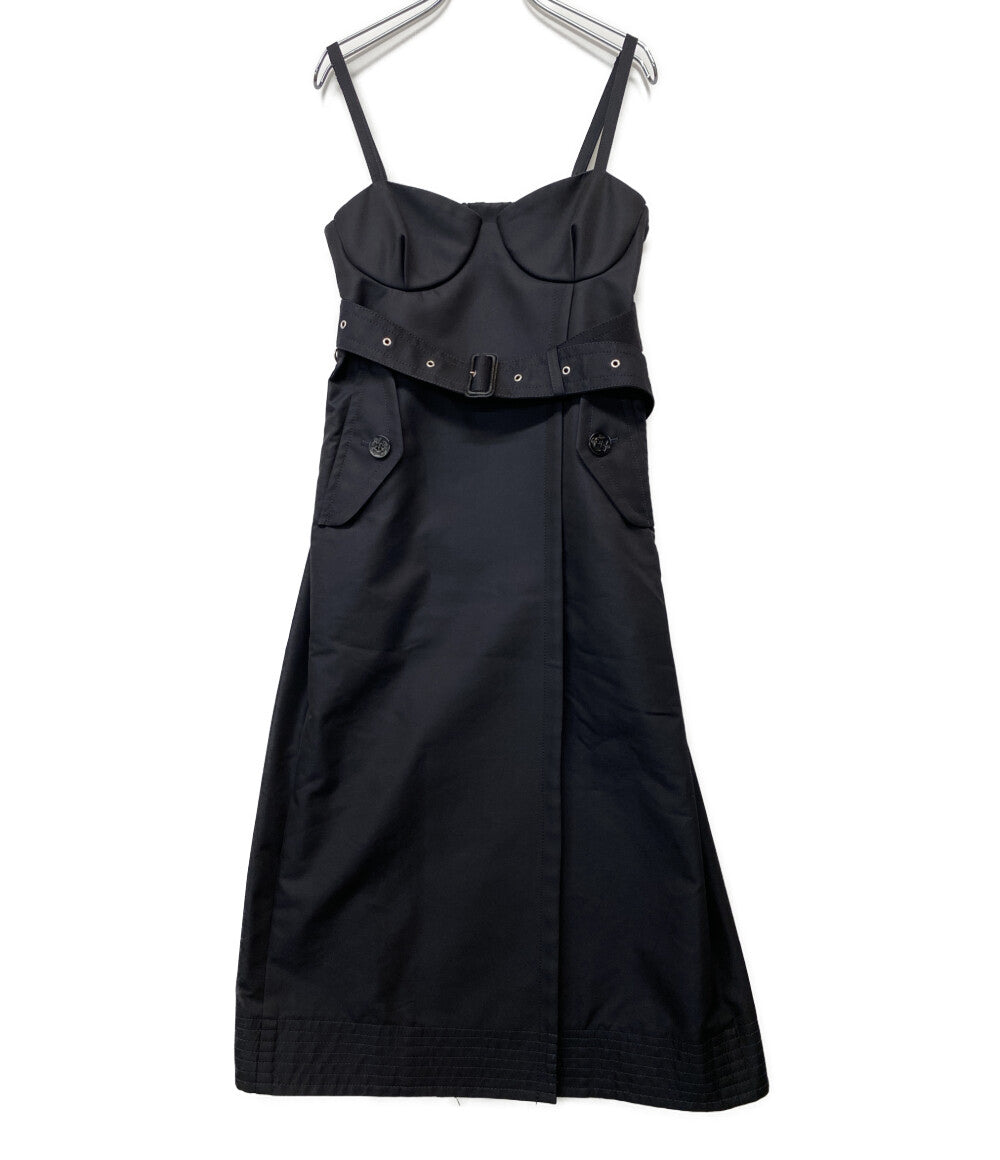 sacai キャミソールワンピース ミリタリーディティール トレンチコルセット 23SS 23-06440 レディース SIZE 1 サカイ