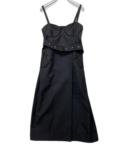 sacai キャミソールワンピース ミリタリーディティール トレンチコルセット 23SS 23-06440 レディース SIZE 1 サカイ