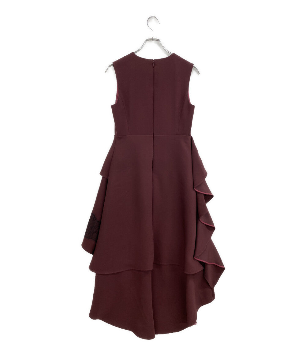 ADEAM×NAOMI OSAKA ノースリーブワンピース ナオミレース ドレス バーガンディ 41996-AA00A03SI-2 レディース SIZE - アディアム