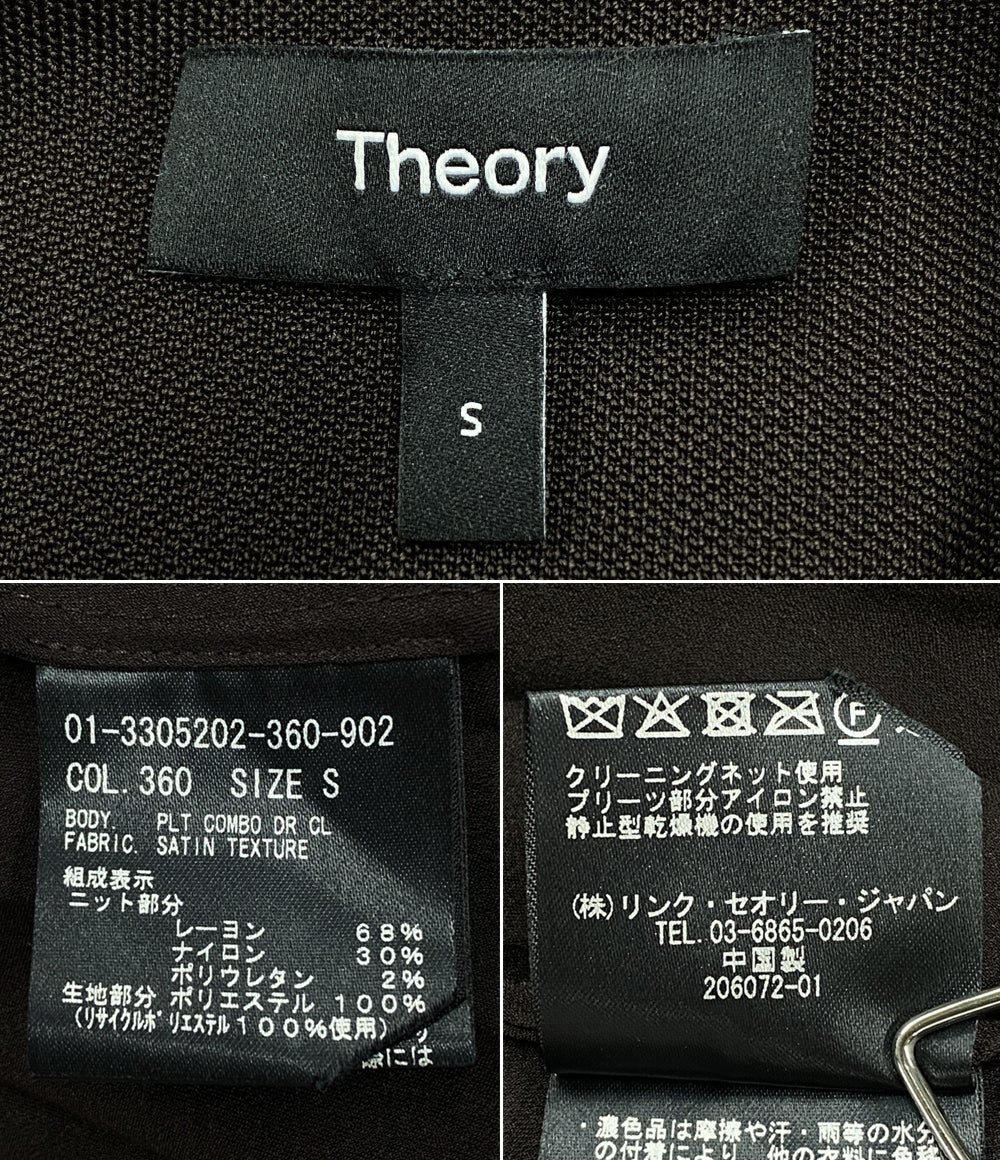 theory ノースリーブワンピース 01-3305202-360-902 レディース SIZE S セオリー