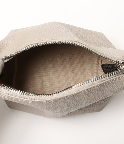 HERVE' Chapelier ショルダーバッグ ベージュ ブラウンベルト XS 2797GP レディース エルベシャプリエ