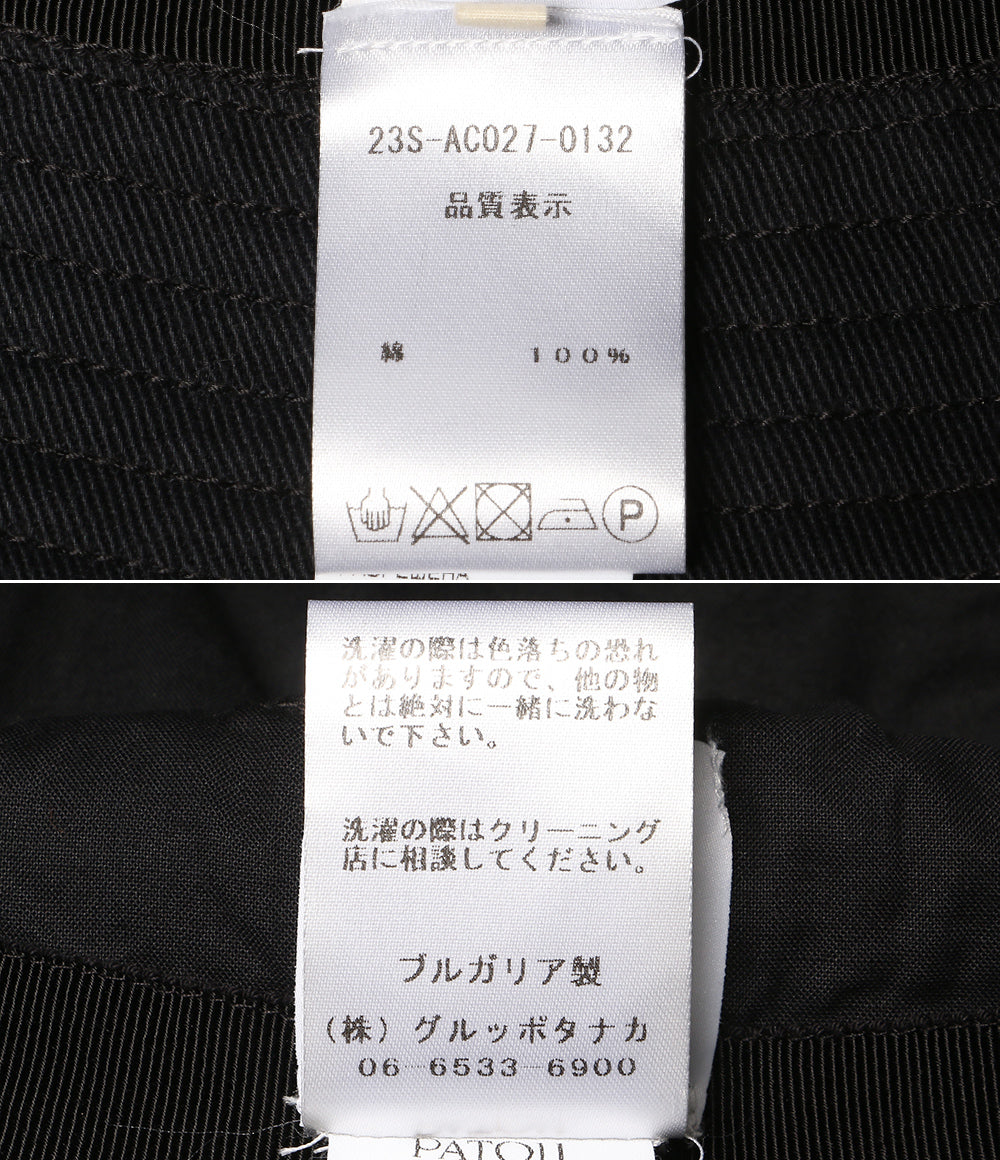 PATOU バケットハット ブラック 23S-AC027-0132 レディース SIZE XS-S パトゥ