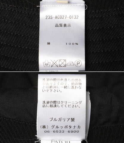 PATOU バケットハット ブラック 23S-AC027-0132 レディース SIZE XS-S パトゥ