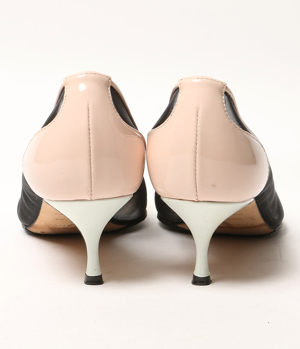 Sergio Rossi パンプス メッシュパテントヒール ミックス レディース SIZE 37.5 セルジオロッシ