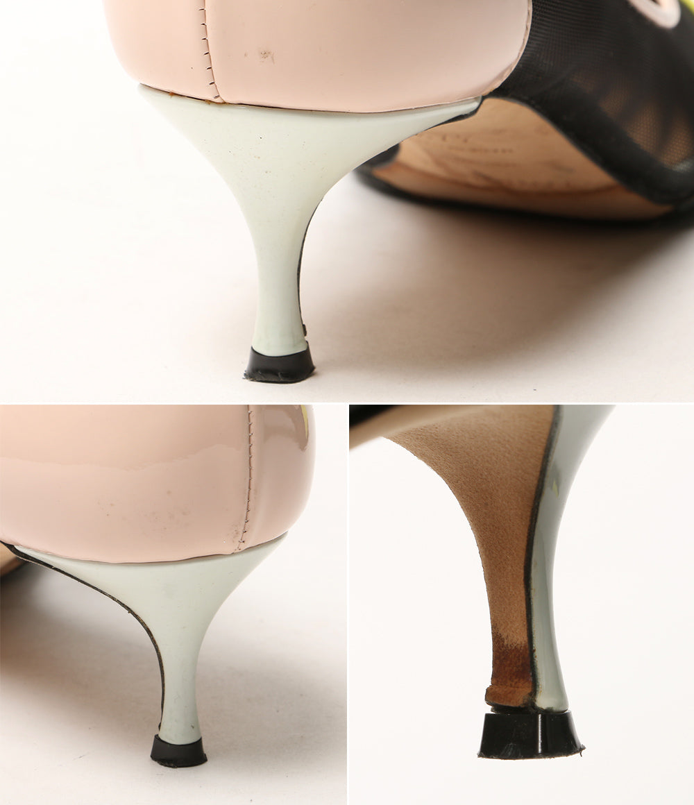Sergio Rossi パンプス メッシュパテントヒール ミックス レディース SIZE 37.5 セルジオロッシ