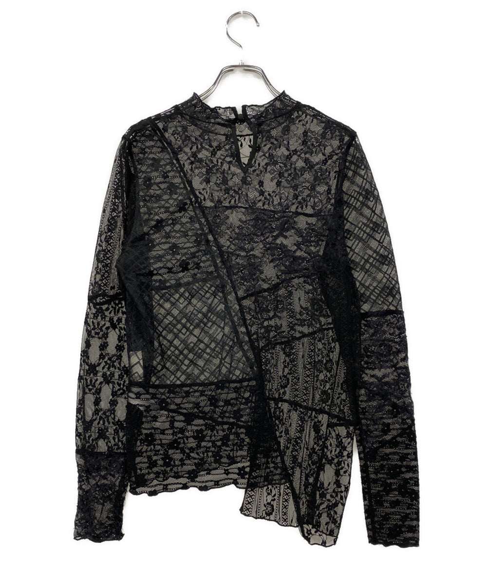 Ameri VINTAGE アメリ ヴィンテージ レースブラウス LACE PATCHWORK ASYMMETRY TOP レディース SIZE F
