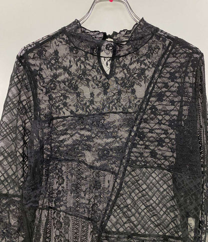 Ameri VINTAGE アメリ ヴィンテージ レースブラウス LACE PATCHWORK ASYMMETRY TOP レディース SIZE F