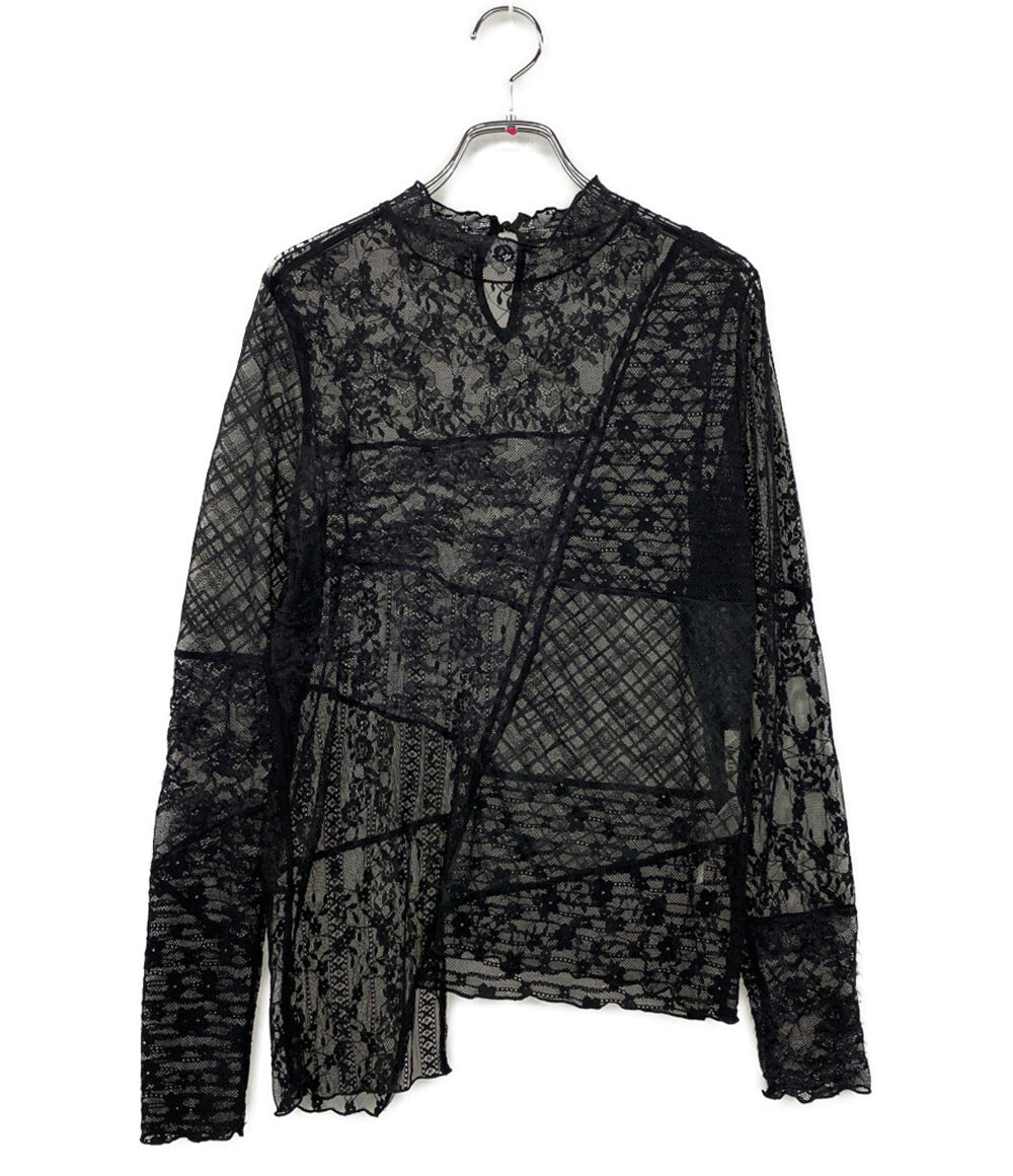 Ameri VINTAGE アメリ ヴィンテージ レースブラウス LACE PATCHWORK ASYMMETRY TOP レディース SIZE F