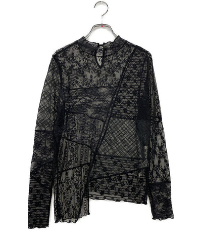 Ameri VINTAGE アメリ ヴィンテージ レースブラウス LACE PATCHWORK ASYMMETRY TOP レディース SIZE F