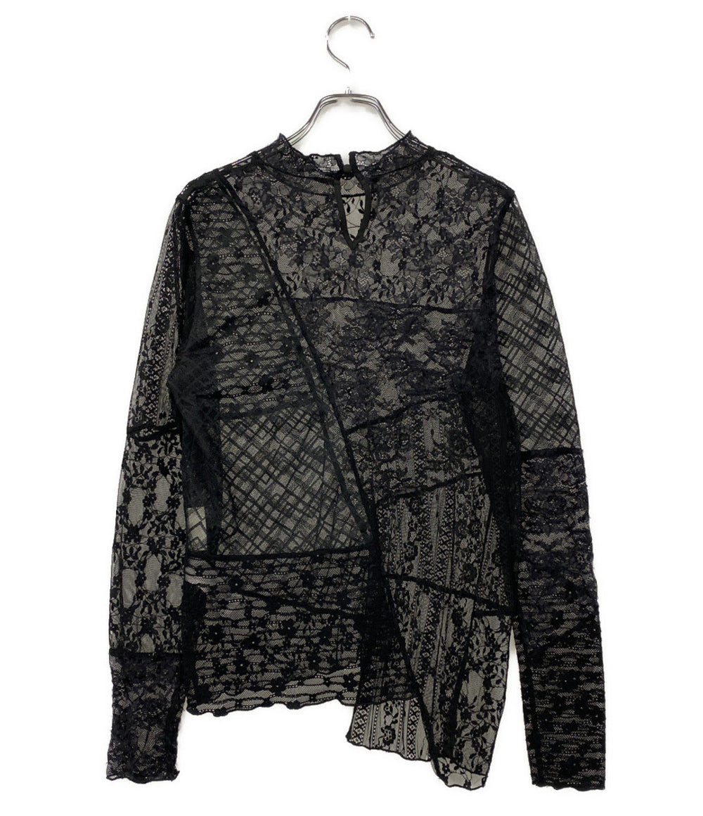 Ameri VINTAGE アメリ ヴィンテージ レースブラウス LACE PATCHWORK ASYMMETRY TOP レディース SIZE F