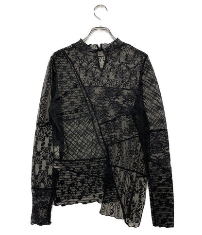 Ameri VINTAGE アメリ ヴィンテージ レースブラウス LACE PATCHWORK ASYMMETRY TOP レディース SIZE F