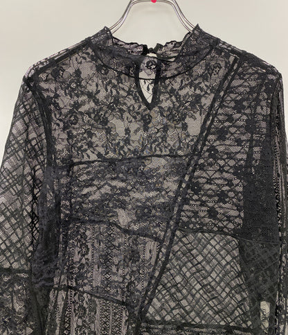 Ameri VINTAGE アメリ ヴィンテージ レースブラウス LACE PATCHWORK ASYMMETRY TOP レディース SIZE F