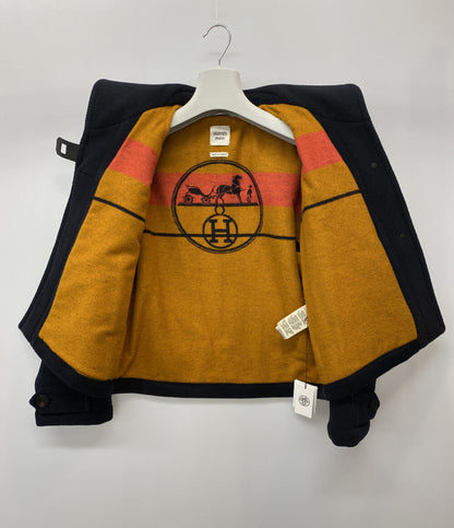 HERMES ダッフルコート 23AW ネイビー レディース SIZE 36 エルメス