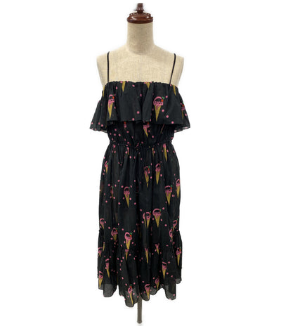 GUCCI キャミワンピース ドレス アイスクリームプリント 2023SS レディース SIZE 42 グッチ