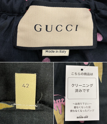 GUCCI キャミワンピース ドレス アイスクリームプリント 2023SS レディース SIZE 42 グッチ