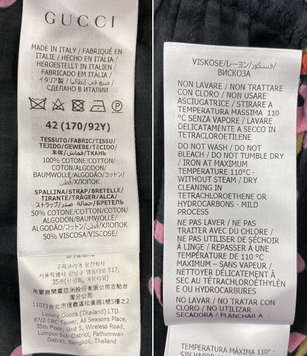 GUCCI キャミワンピース ドレス アイスクリームプリント 2023SS レディース SIZE 42 グッチ